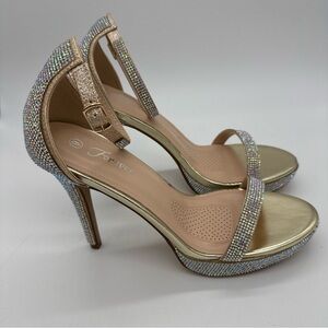 Forever Elegant Gold and Silver Women's Heels
